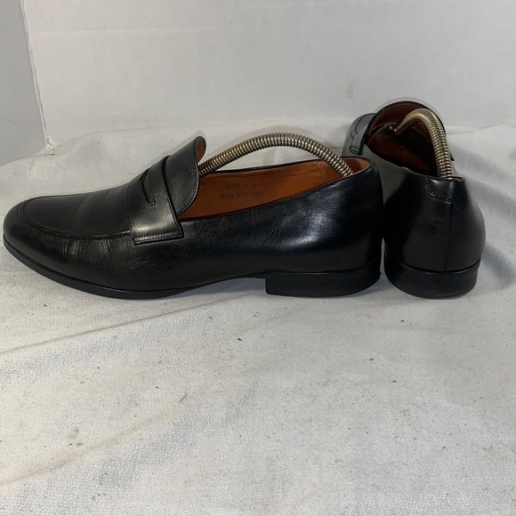 Wolf & Shepherd Men’s Classic Black Leather Men\'s Penny Loafers main image 4